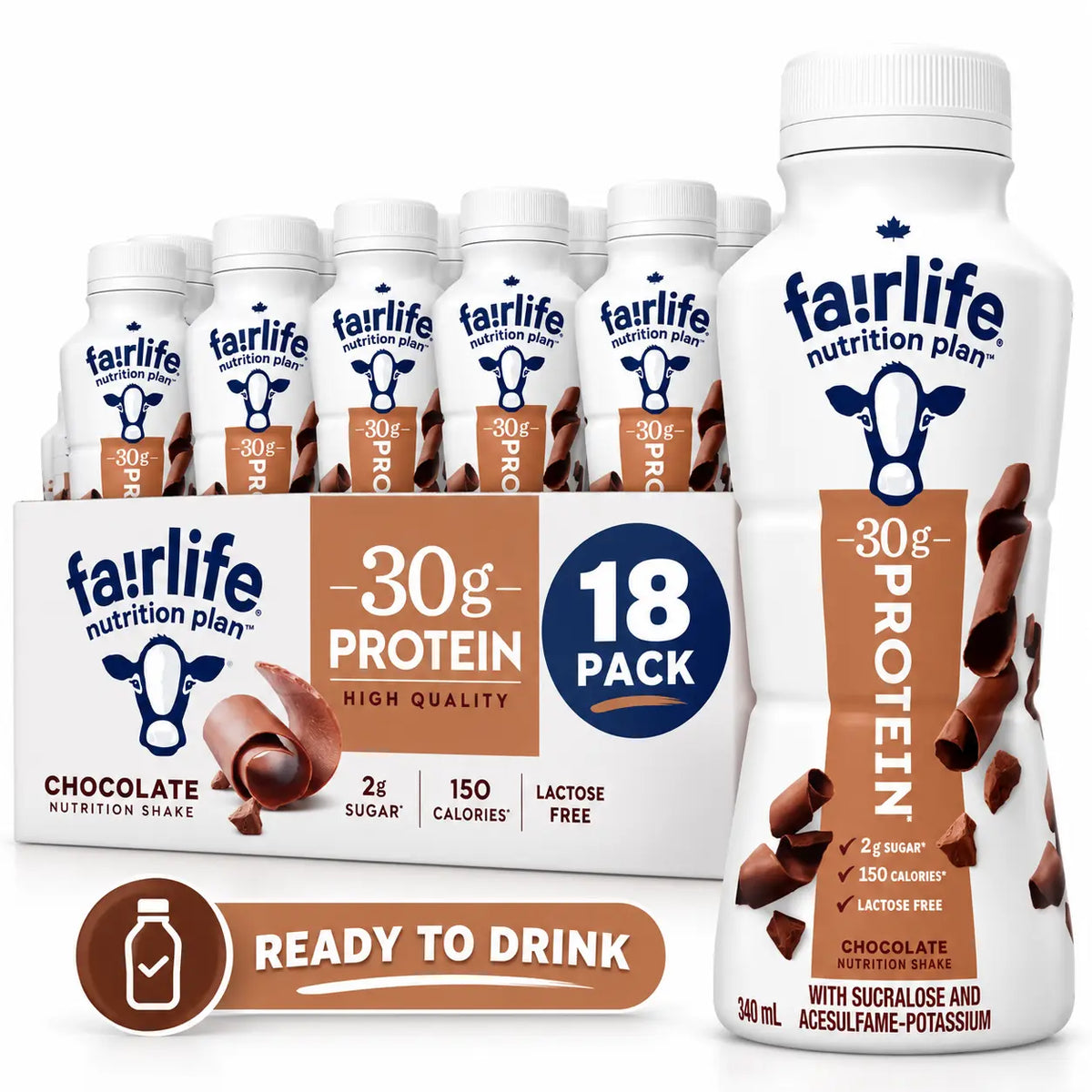 Fairlife Nutrition Plan Chocolate Protein Shake 30g – 18 x 340ml
