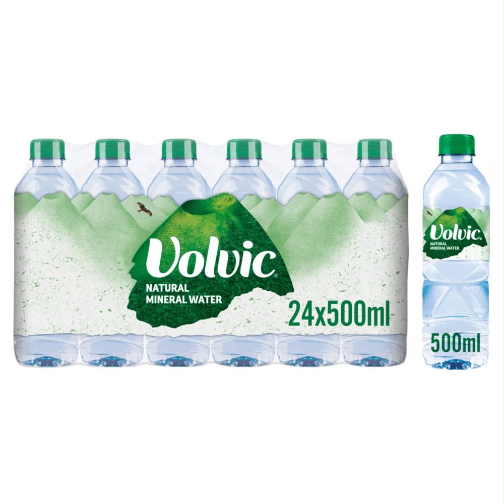 Volvic Natural Mineral Water – 24 Bottle Case