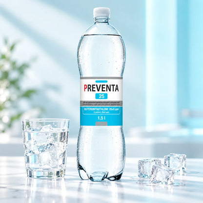 Preventa 25ppm deuterium depleted still drinking water bottle